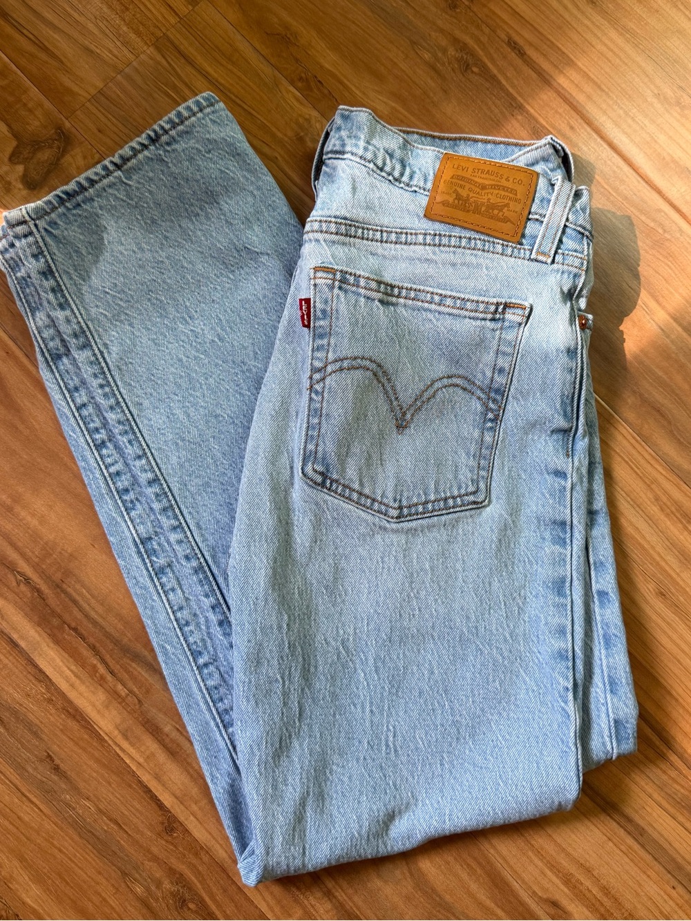 Levi's Wedgie Straight Light Blue Jeans